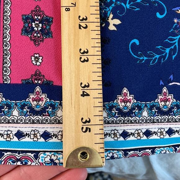 Chico’s Designed Shift Dress With Tie Sleeves Size 12P - Picture 8 of 9